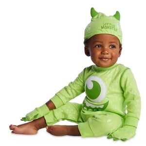DISNEY STORE Baby Monsters Inc. Mike Wazowski Romper Costume (12-18 months)
